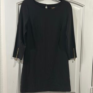 Laundry Elegant Shift Dress with Gold Accents Size 4